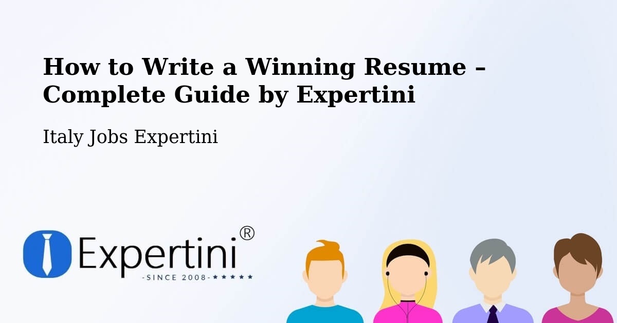 Resume Writing Guide for Job Seekers – Brindisi - Brindisi, Italy Jobs Expertini