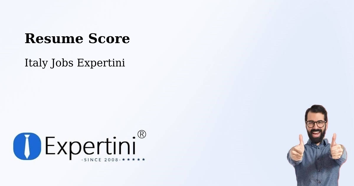 Resume Score & Job Description Match Tool – Brindisi - Italy Jobs Expertini